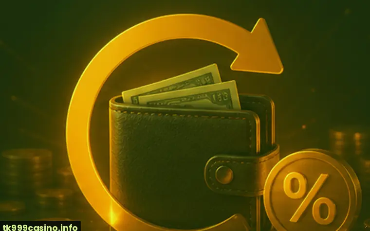 Wallet and cashback illustration for tk999 payments